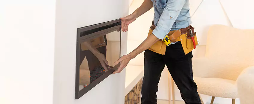 Metal Fireplace Installation in Southchase, Florida