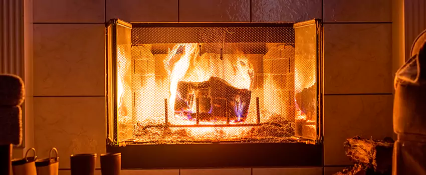 Mendota Hearth Landscape Fireplace Installation in Southchase, Florida