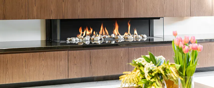 Double-height Fireplace Design Refurbishment in Southchase, Florida